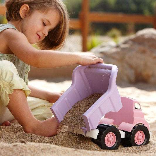 green toys - dump truck pink