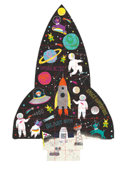 rocket shaped 80pc puzzle