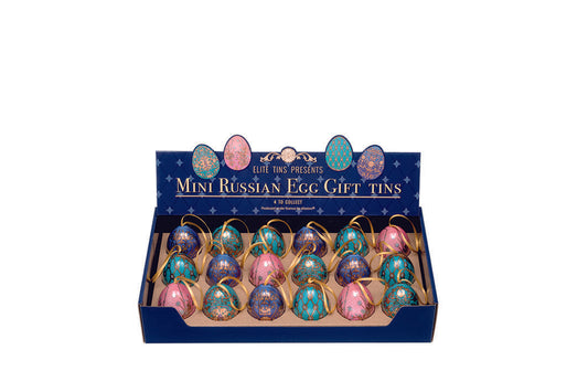 Mini Russian egg tin assorted