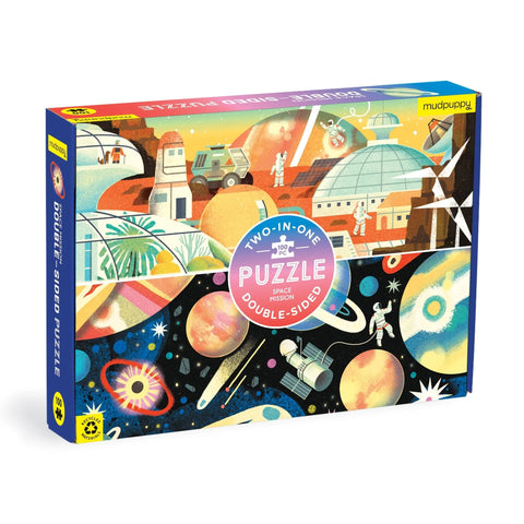 double sided 100pc Puzzle Space Mission
