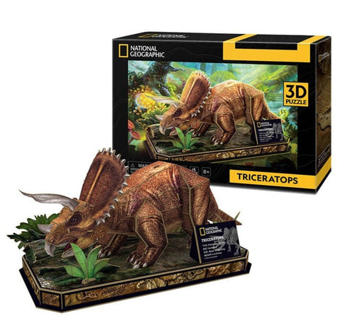 national geographic triceratops 3D puzzle